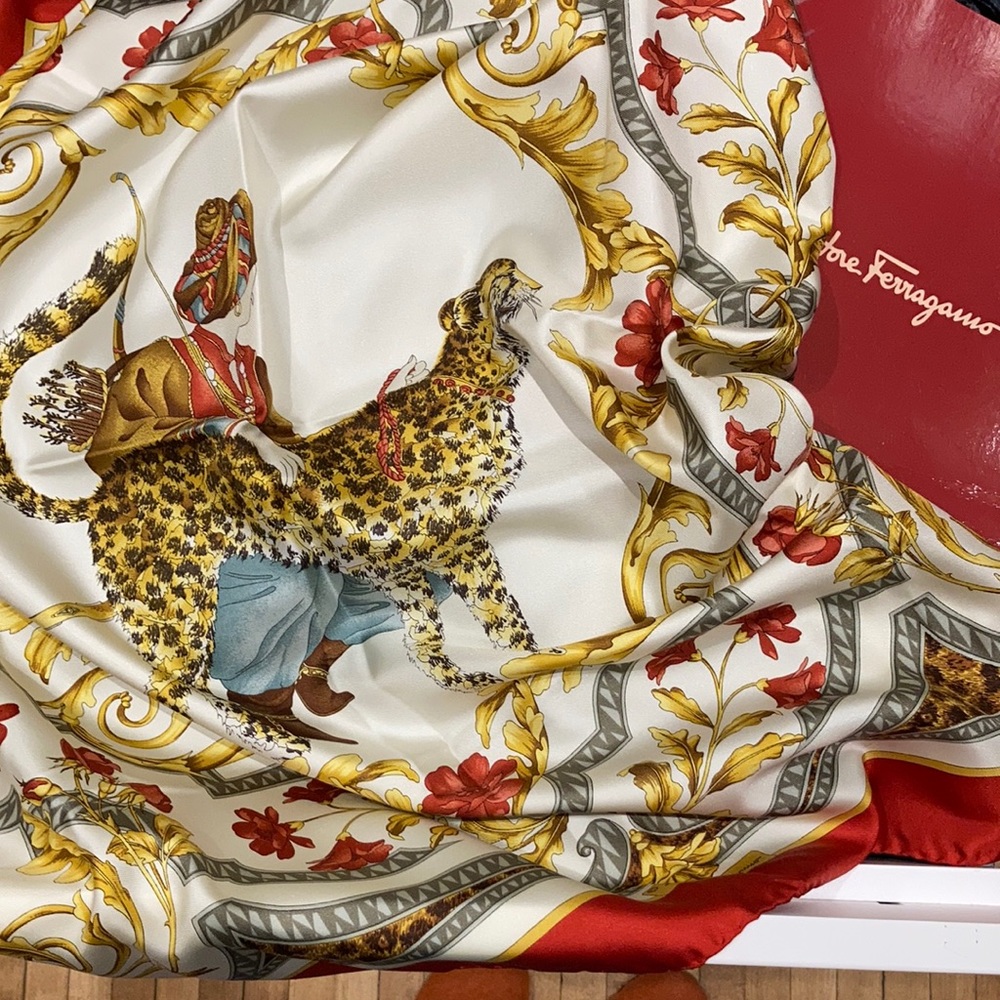 Salvatore Ferragamo Silk Scarf - Picture 1 of 7